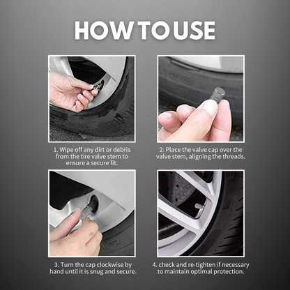 HIGHTQURO® Tire Valve Stem Caps (4PCS)